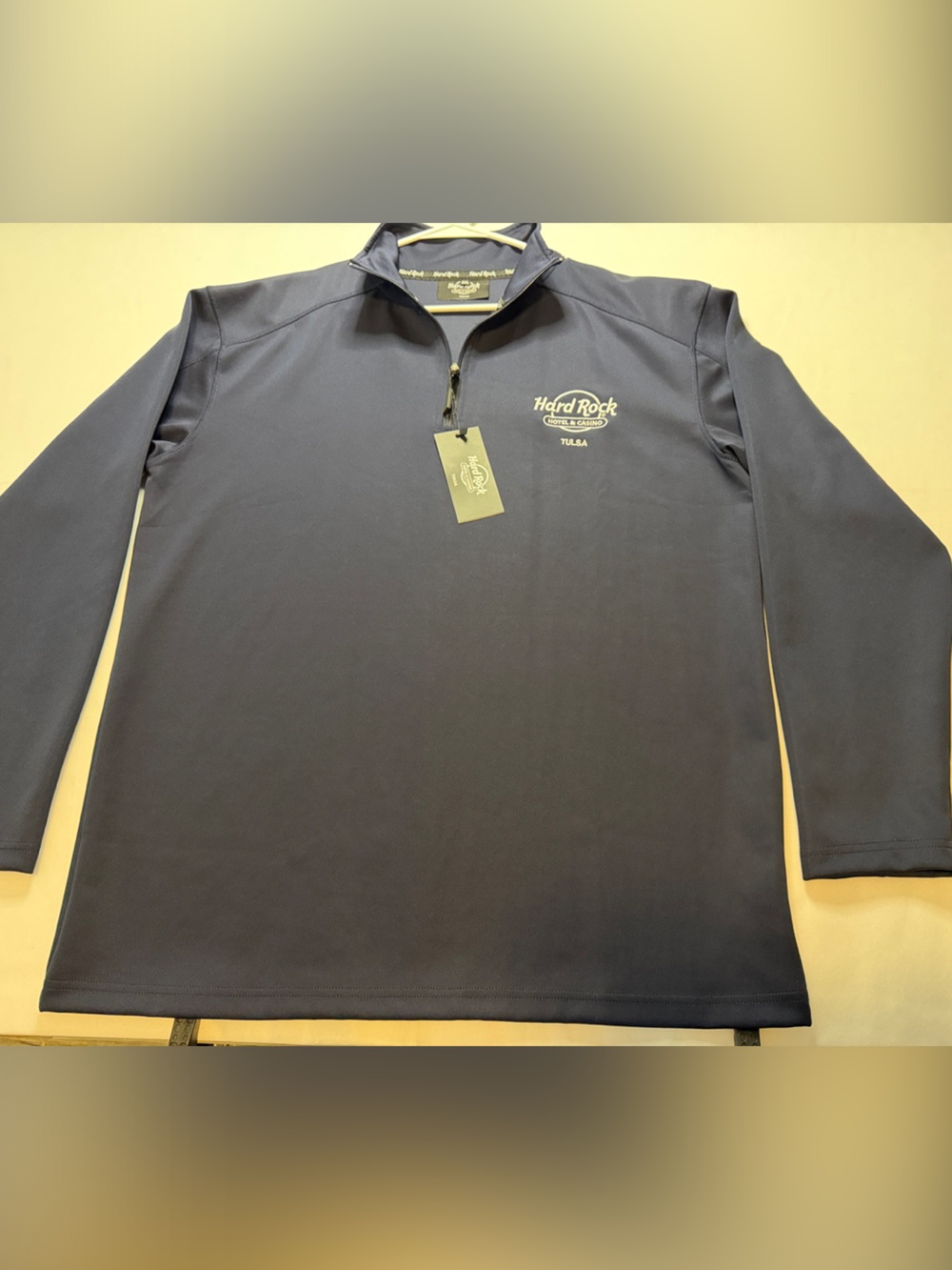 Hard Rock Cafe Navy Quarter-Zip Shirt Jacket